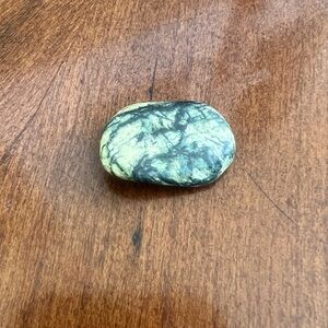 Green and Black Polished Stone